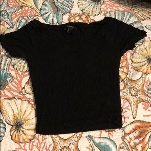 Black crop top
